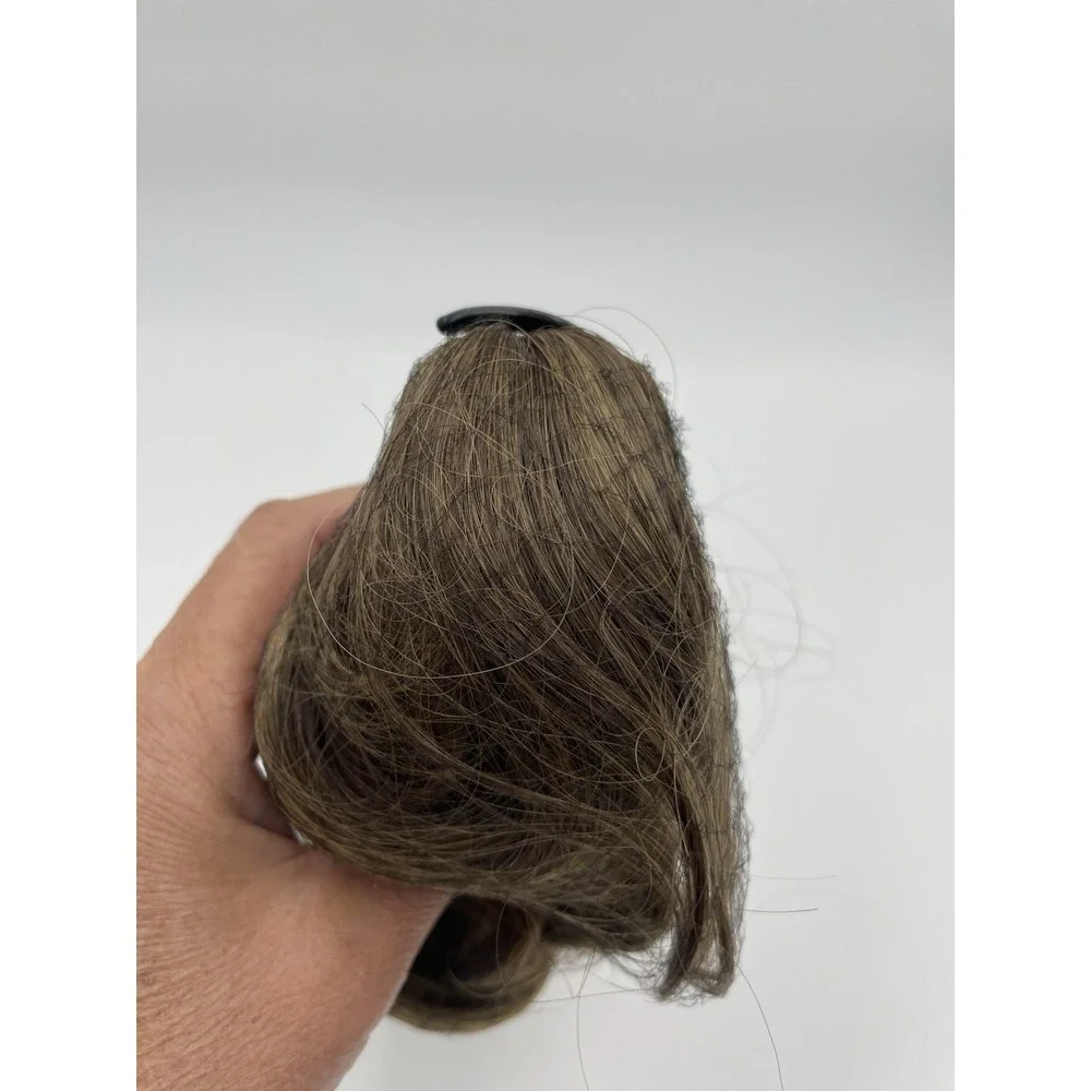 Ponytail Hair Extension Drawstring w/Clip Combs Hair Bun New in‎ Netting Brown